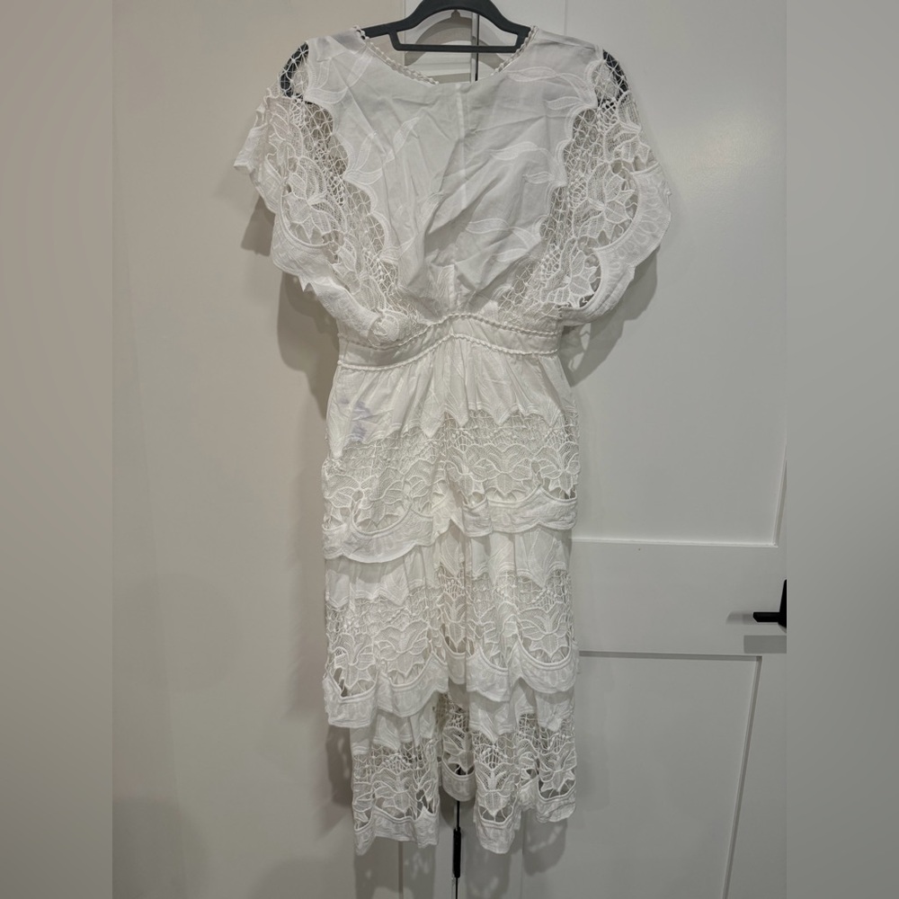 FARM RIO Off White Richelieu Midi Dress NWT's Size Small‎ - Picture 14 of 14